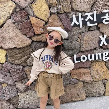 Tüdrukute Vabaaja Ülikond Sügisel Laste Riided 2020. Aasta Uus Koreanstyle Mood Laste Kampsun+püksid Kaks rõivakomplekti Beebi Outwear