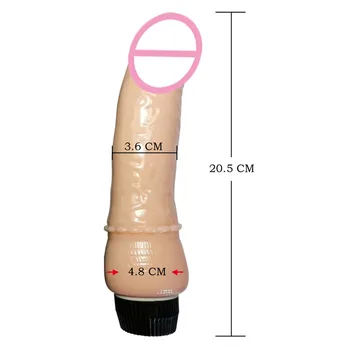 Crystal Vibraator Dildo 20cm Suur Peenis Seksi Mänguasjad, Naiste Erootiline Naine Masturbator Multi Kiirusega Realistlik Dildos Intiimne Kaupade