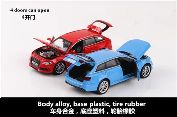 1:32 Mõõtkavas Audi RS6 Sulamist Valatud Auto Mudel ja Tõmba Tagasi Metall Laste Haridus Acoustooptic Mänguasjade Kollektsiooni