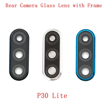 Tagumine Tagasi Kaamera Objektiivi Klaas Raami Omanik Tagumine Korpus Kaas Huawei P30 Lite Varuosad